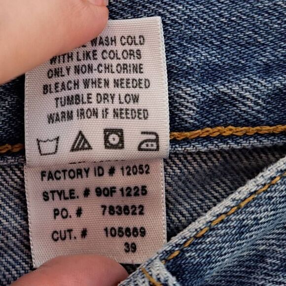 Express Jeans Vintage Y2K Women's Bikini Low Rise Flare Jeans size 7/8 Regular - Picture 7 of 7